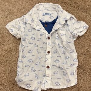 !! 5/$10 !! Mayoral European dinosaur button up shirt